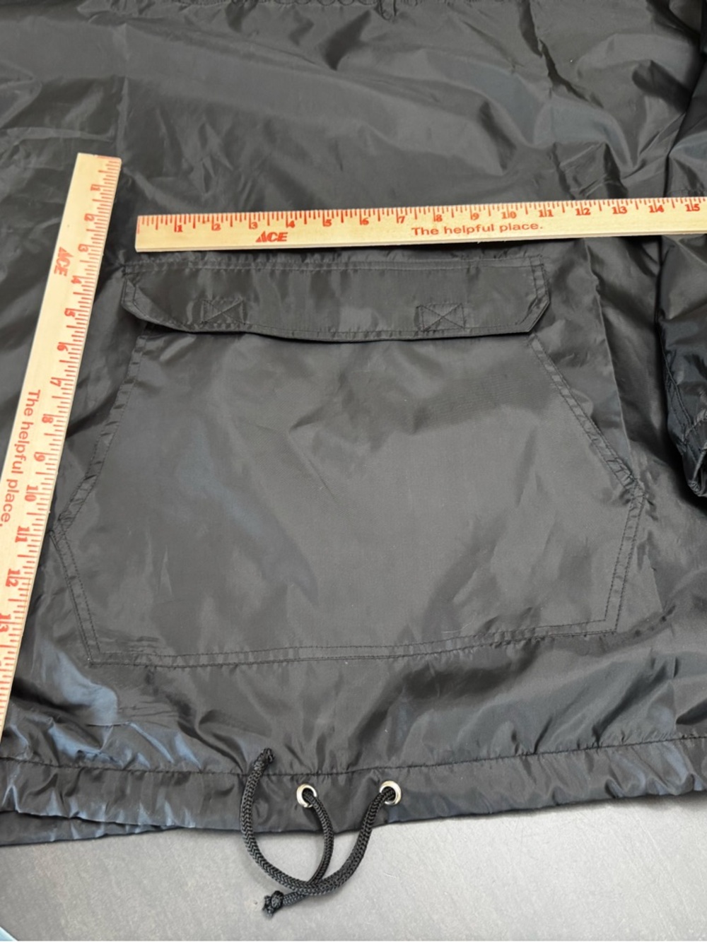 NWT Champion Men's Big & Tall Anorak Jacket Black 4XL Wind Rain Embroidered - Picture 7 of 13